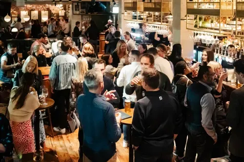 Standing high above the hustle and bustle of London’s famous Waterloo train station, you’ll find the South Bank’s Modern British Pub, The Victory! Pop in for a pint before your journey or a meal on your way out and enjoy the great breakfasts, craft beer, wine and cocktails and an incredible Sunday Roast waiting for you inside. Victory will soon become your favourite stop on the journey. 