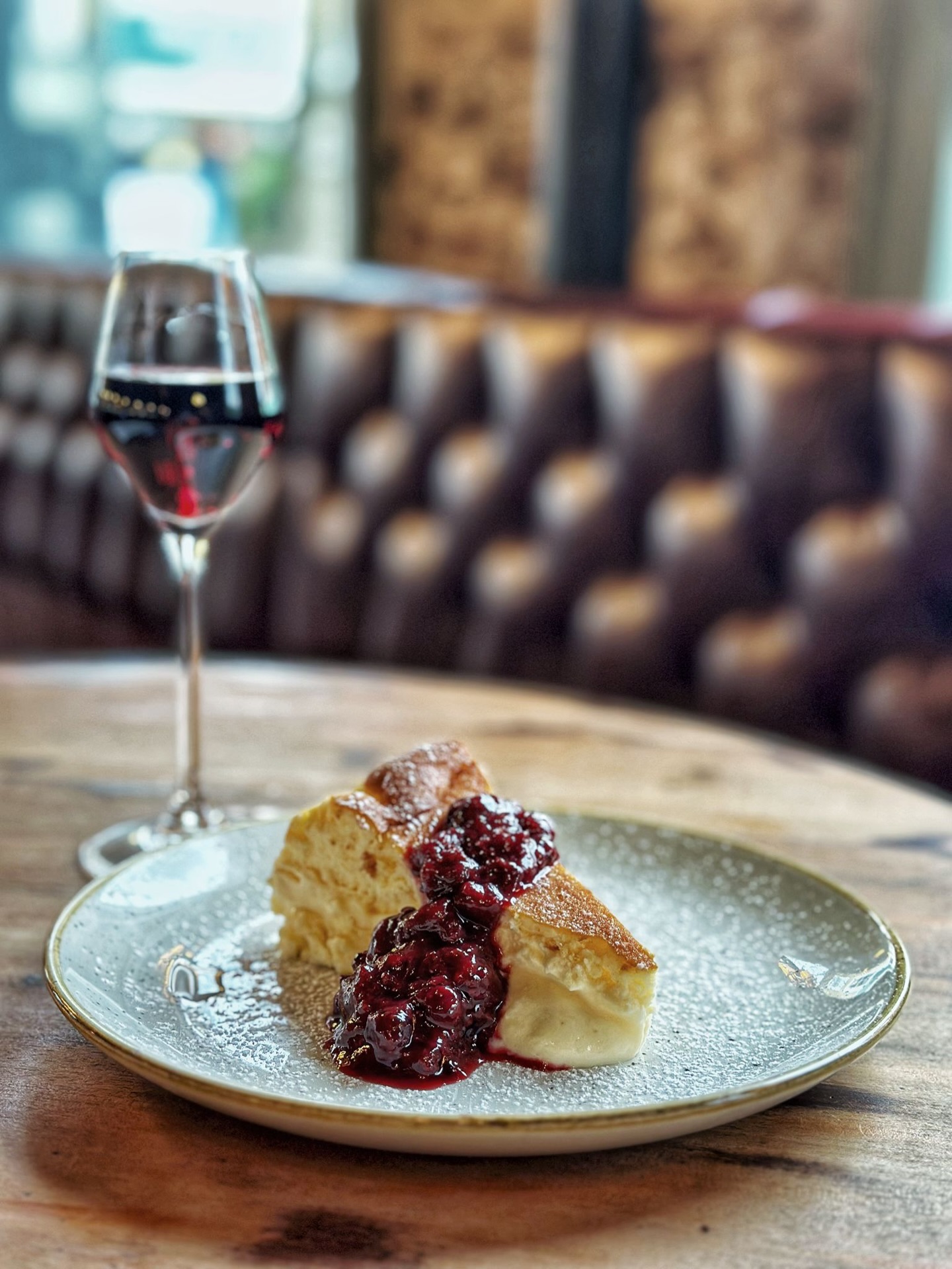 A quiet moment of indulgence. Join us for dinner.
.
.
.
.
#diningexperience #highburybarn #cheesecake
