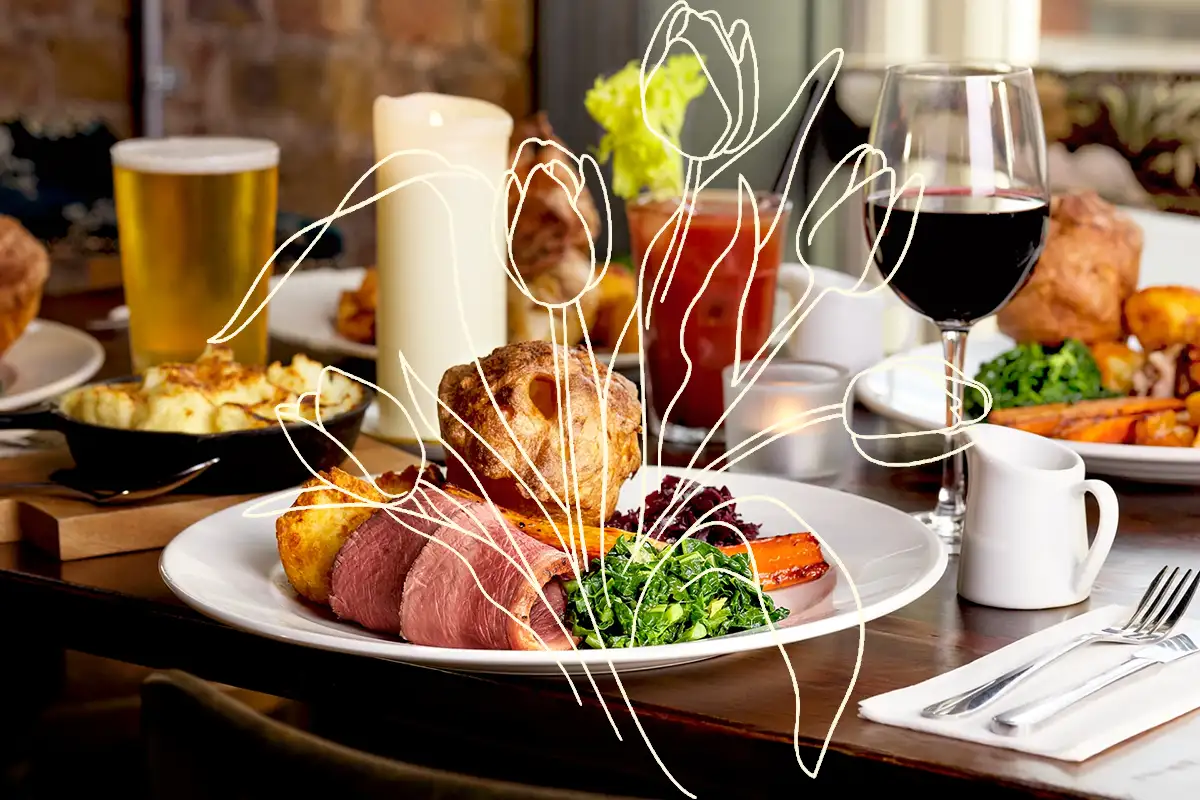 Every Sunday, we’re dishing out Columbia Road's finest roast, complete with your choice of meat or veggie options, crispy roast potatoes, our legendary Yorkshire puddings, and fresh seasonal veg.