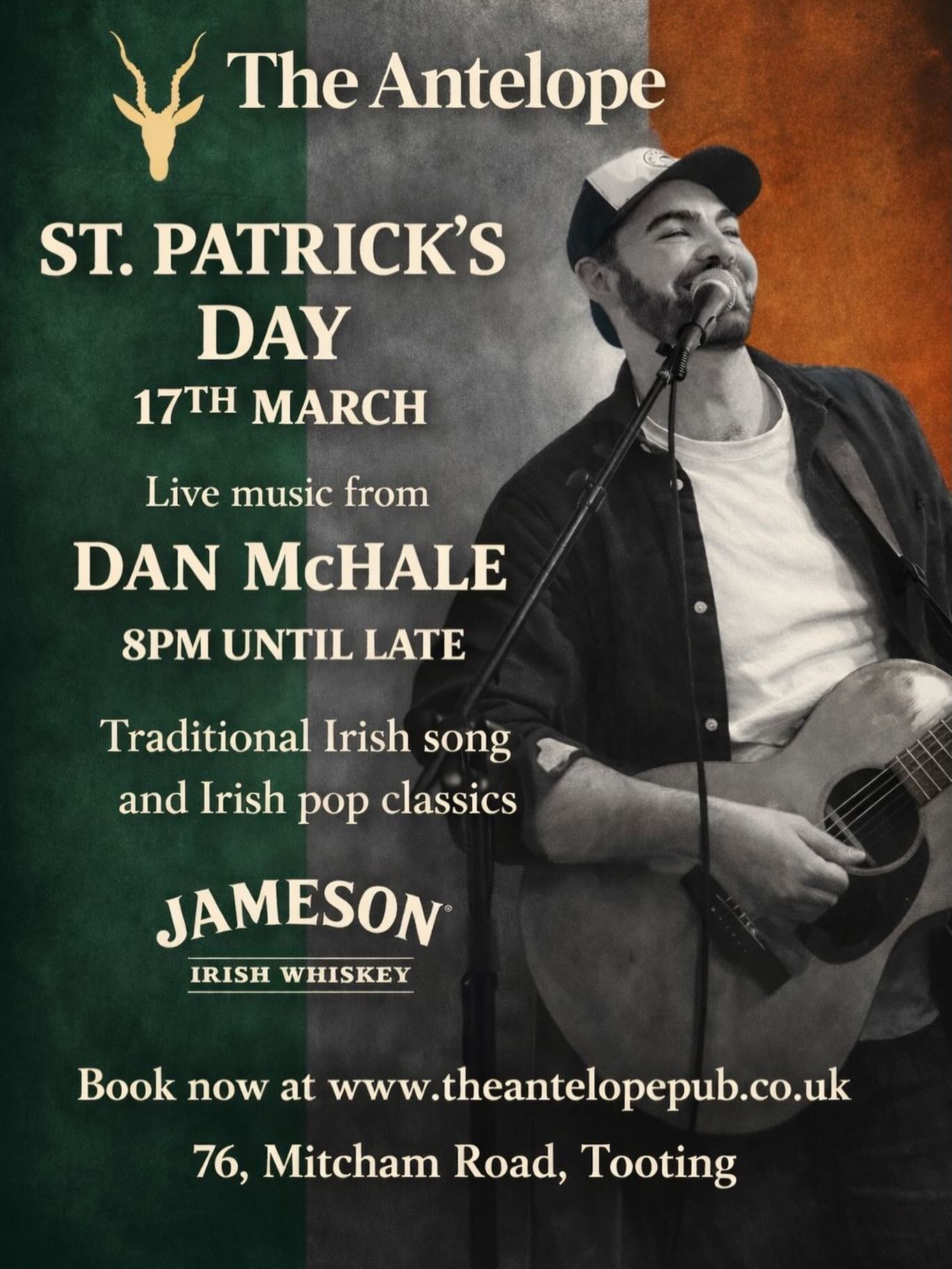 Join us for a proper St. Patrick’s Day party filled with great music, great company, and plenty of Guinness flowing all night.

🎶 Live music from 8pm, Plenty of Guinness, The perfect excuse to wear green and celebrate

Bring your friends, grab a pint, and enjoy the craic with us this St. Patrick’s Day.

Sláinte! ☘️ #StPatricksDay #GuinnessTime #LiveMusic #StPatricksDayParty
