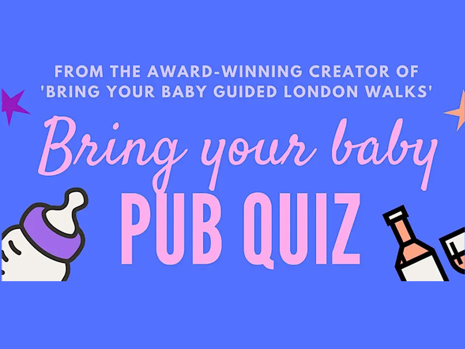 Parent-friendly pub quiz with prizes, breaks, and baby facilities! 