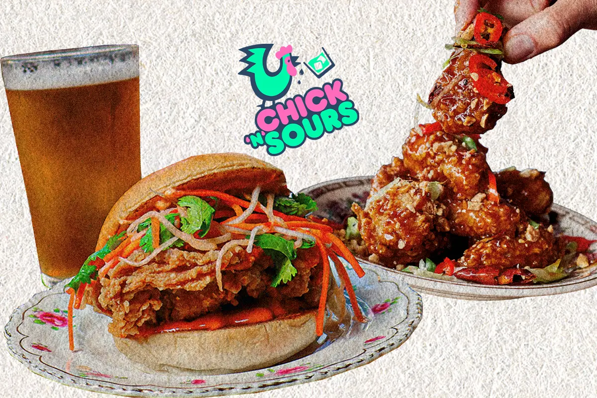 Go bottomless this Saturday with Chick 'n' Sours and get non stop Red Stripes, Prosecco or strawberry margs