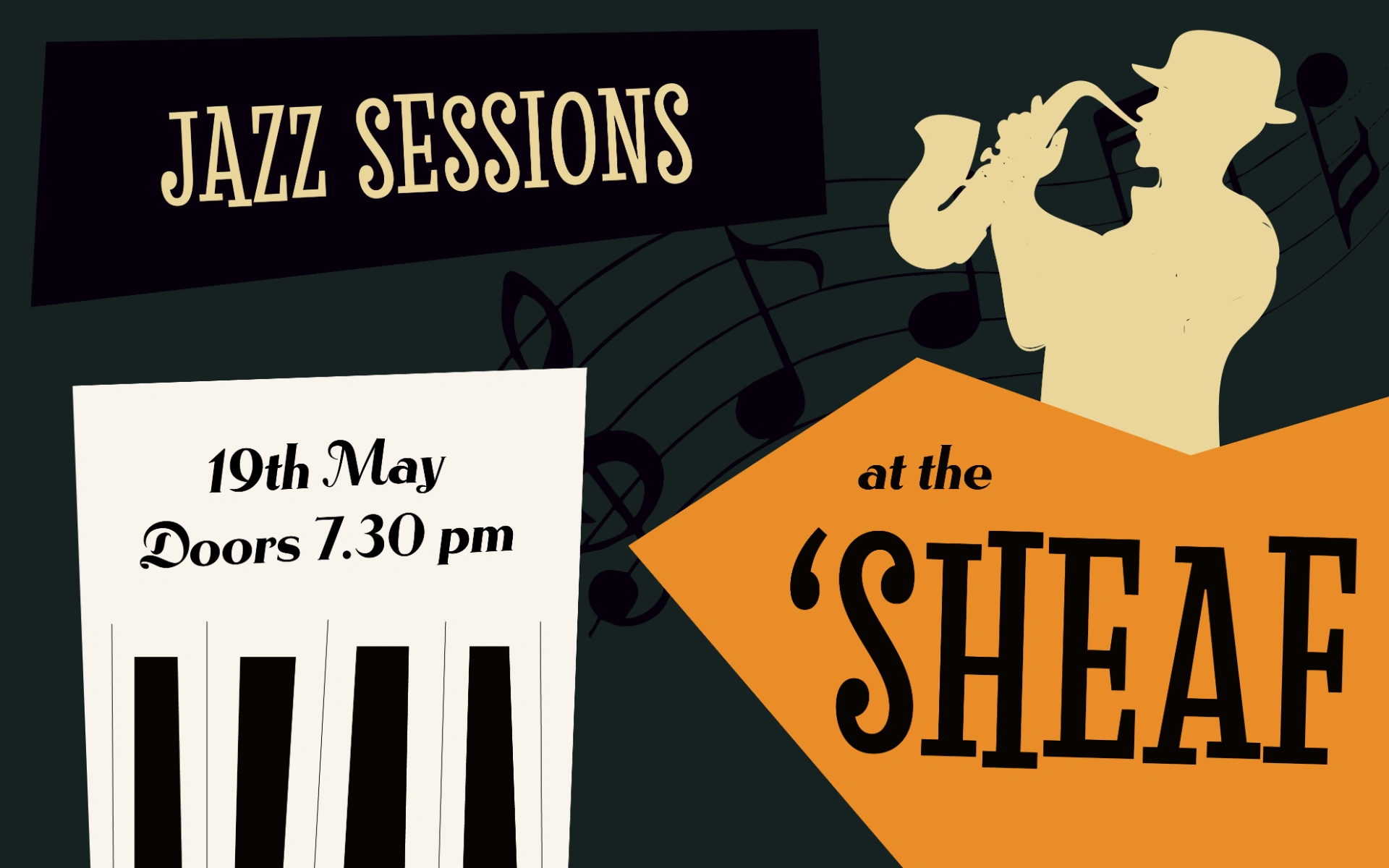 Join us for our famous monthly jazz nights here at The 'Sheaf. 