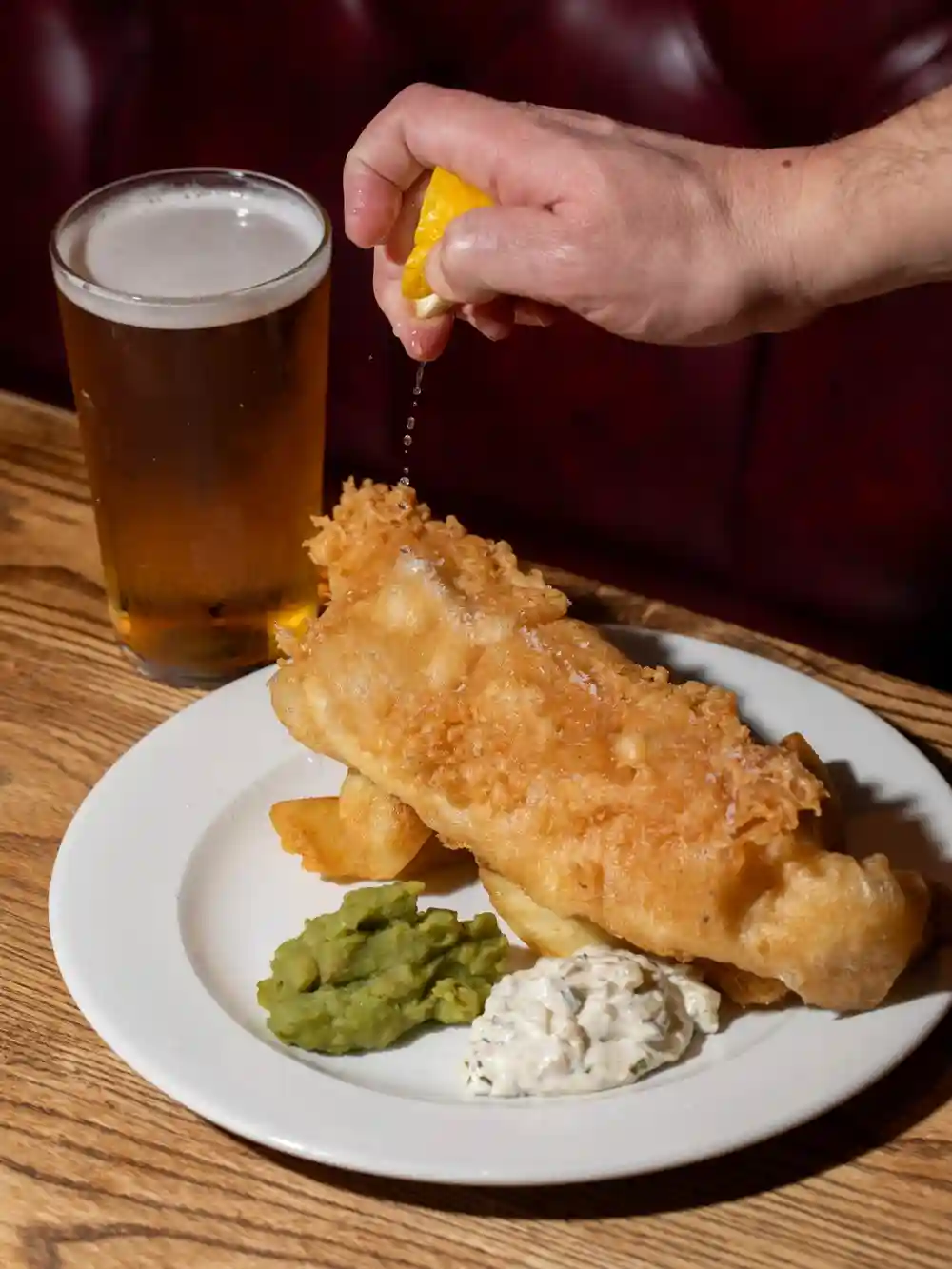 Golden fish & chips, a fresh squeeze of lemon and a pint on the side 🍋🍺

Some combinations never miss. Join us at The Red Lion for one of Britain’s finest traditions, done properly. Crispy battered fish, chunky chips and a pint waiting for you.

Then burn it off upstairs with Salsa in the Ballroom from 7:30pm - balance is everything.

📍 Just minutes from Stratford & Leytonstone Tube
.
.
.
.
.

#TheRedLion #FishAndChips #LondonPub #PubFood #Leytonstone #EastLondonFood #PintAndAMeal #LondonFoodie #PubLunch