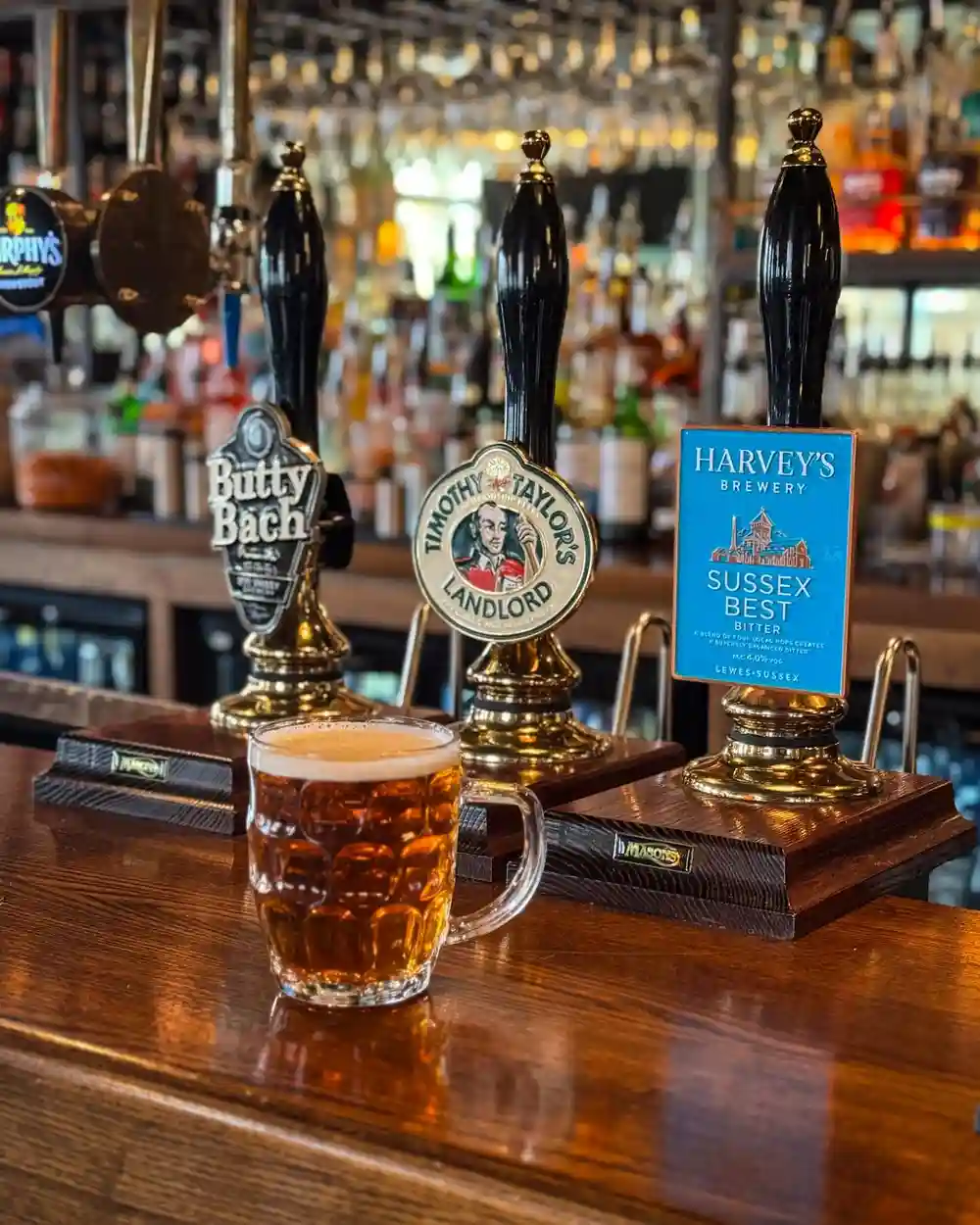 Real ale. Carefully conditioned and served daily x