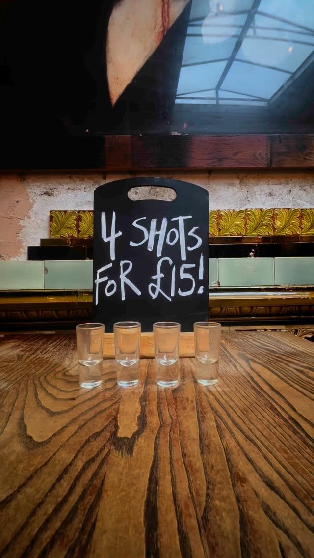 You heard that right 🫵 Celebrate the weekend with our fantastic shot deal - 4 shots for £15! With a choice of tequila, sambuca, jäger or limoncello. Or 4 Jagerbombs for £20🫨
Mix and match (if you dare)...
#shoreditch #wellandbucket #bricklane #londonpub #urbanpubsandbars #cheapestshotsinshoreditch