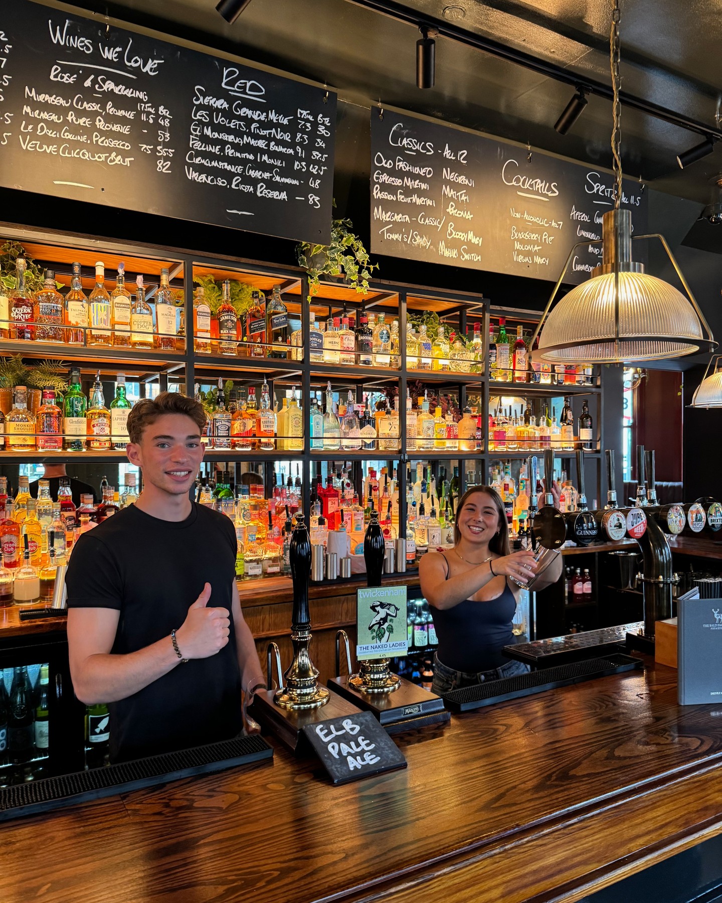 It's not just the decor that makes the atmosphere welcoming, it’s the people behind the bar too - always ready with a smile! ❤️