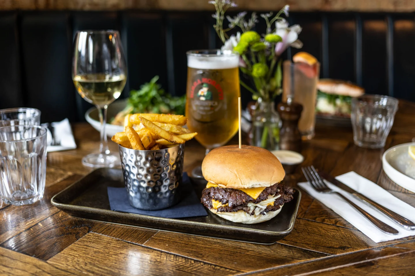 Burger, fries and a pint deal at The EDT