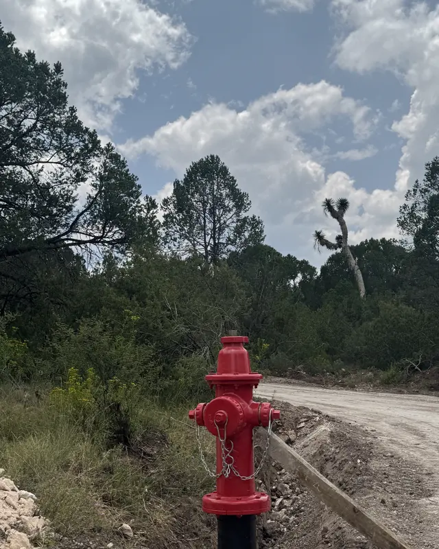 Avance de obra: hidrante del sistema contra incendios de Artesa