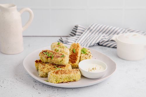 Plate of crispy croquettes