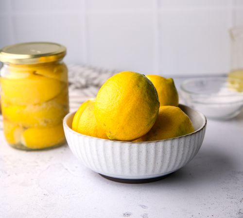 Lemons in a bowl