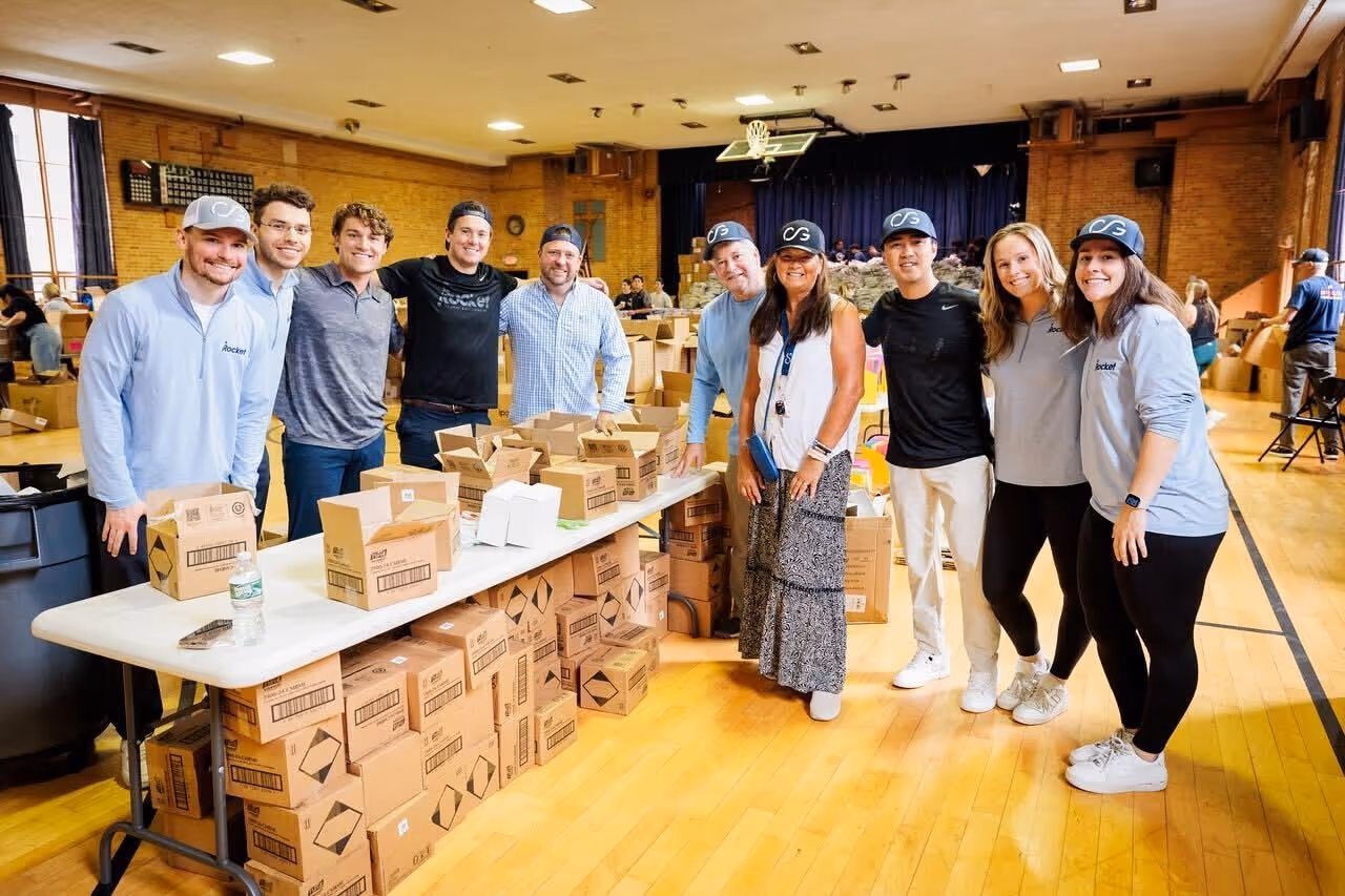 Rocket's amazing team at a charity event