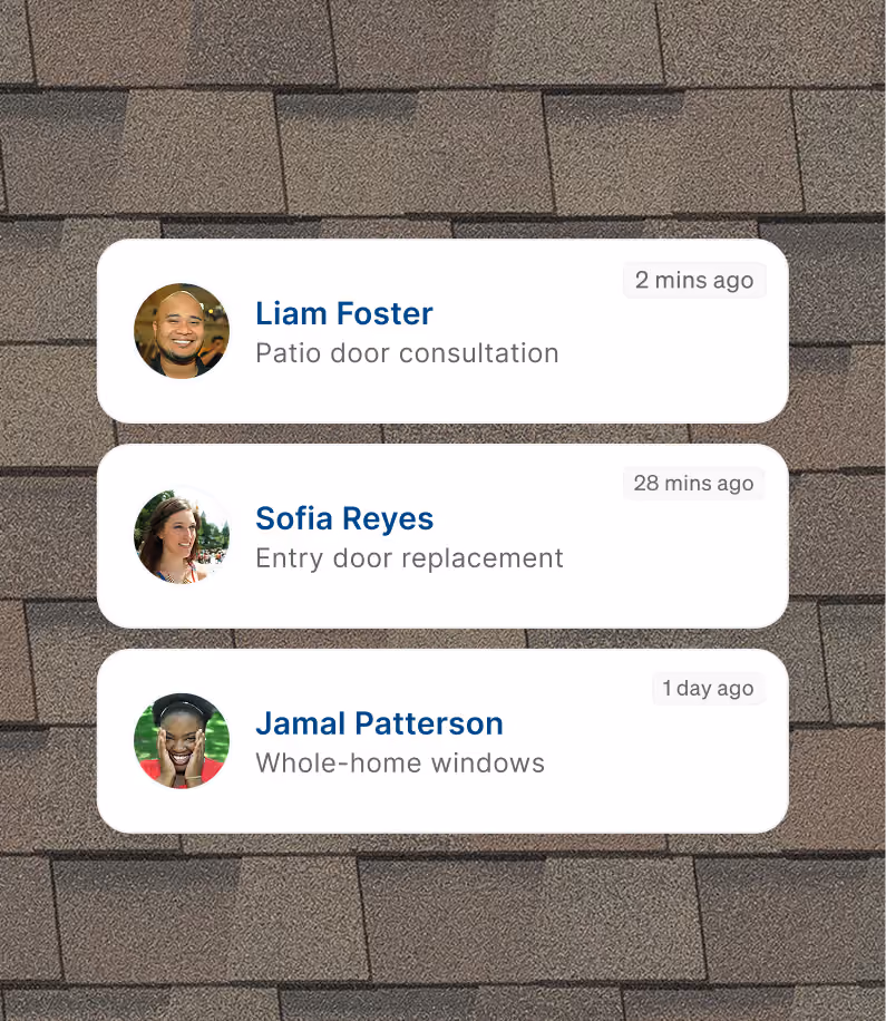 Incoming lead notifications answered and qualified automatically