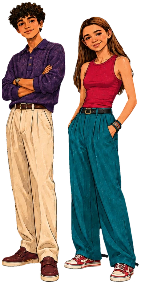Two Teens UnEdited teens standing together
