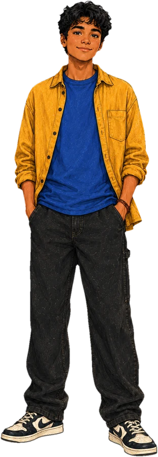 Teens UnEdited teen in a yellow shirt