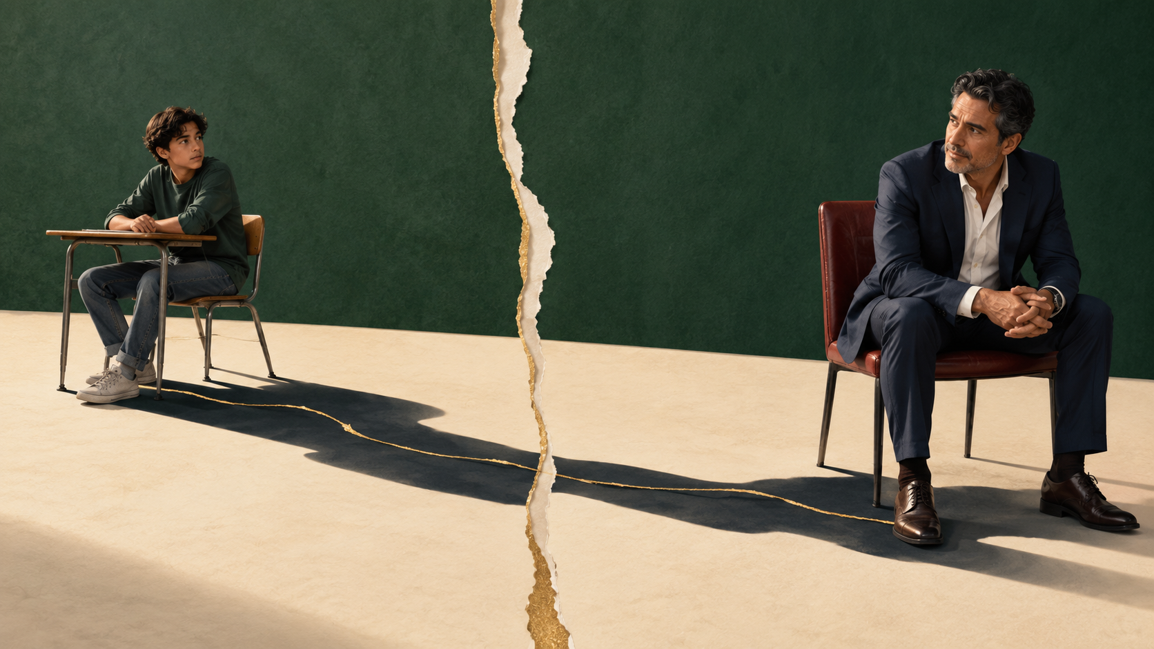 The Exhausted Executive Was Once a Kid