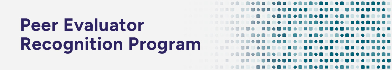 Peer Evaluator Recognition Program