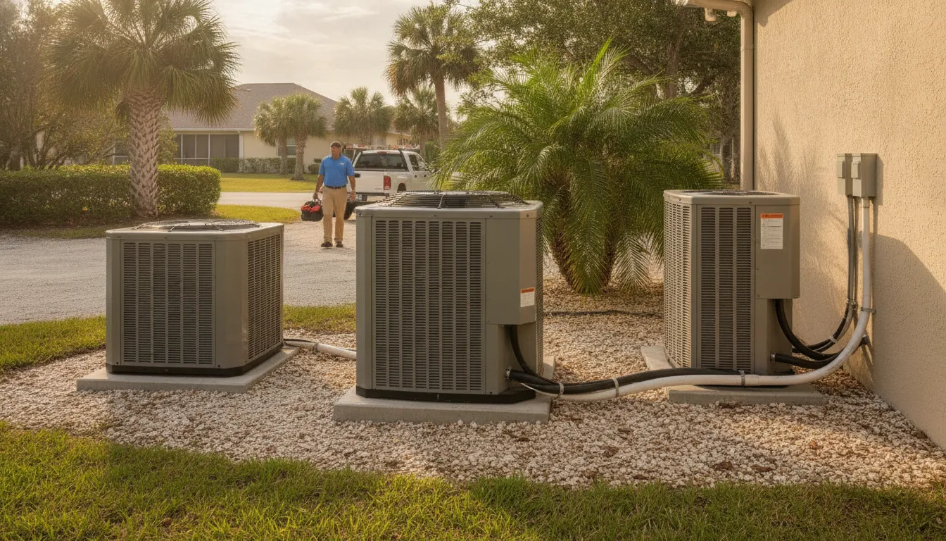Central AC, heat pump, and ductless HVAC system comparison