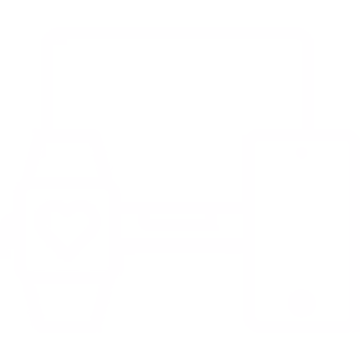 Computer phone and smartwatch icon