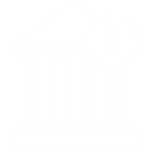 Bank and money icon
