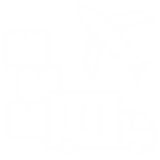 Shipping truck and plane icon