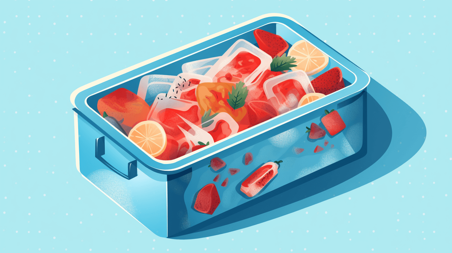 Frys overskyden mad ned