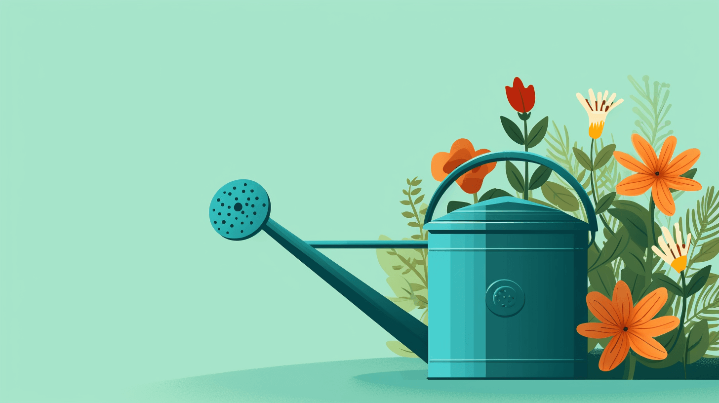 Vand med vandkande i stedet for haveslangen