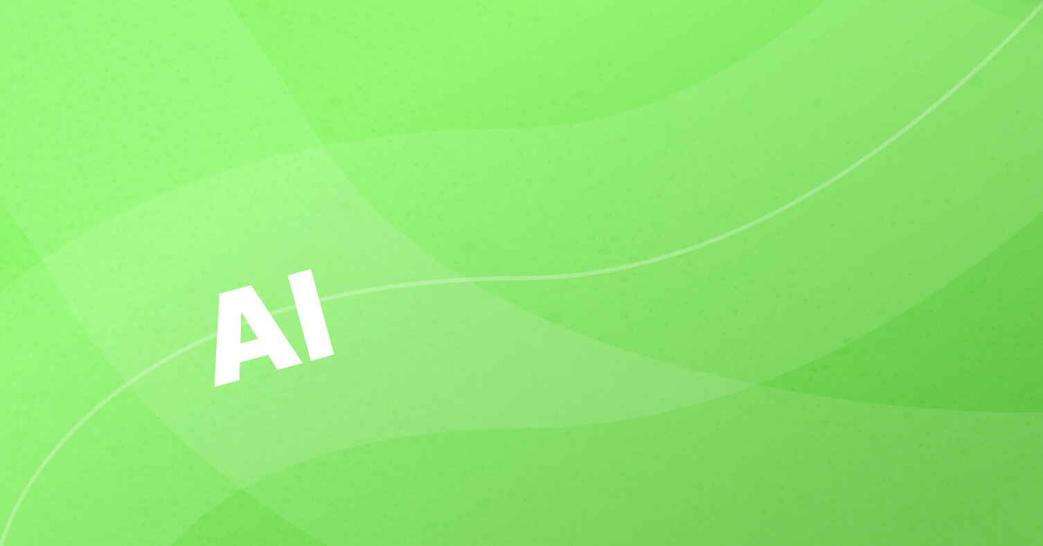 Illustration af en chatboble foran en server med et grønt energisymbol.