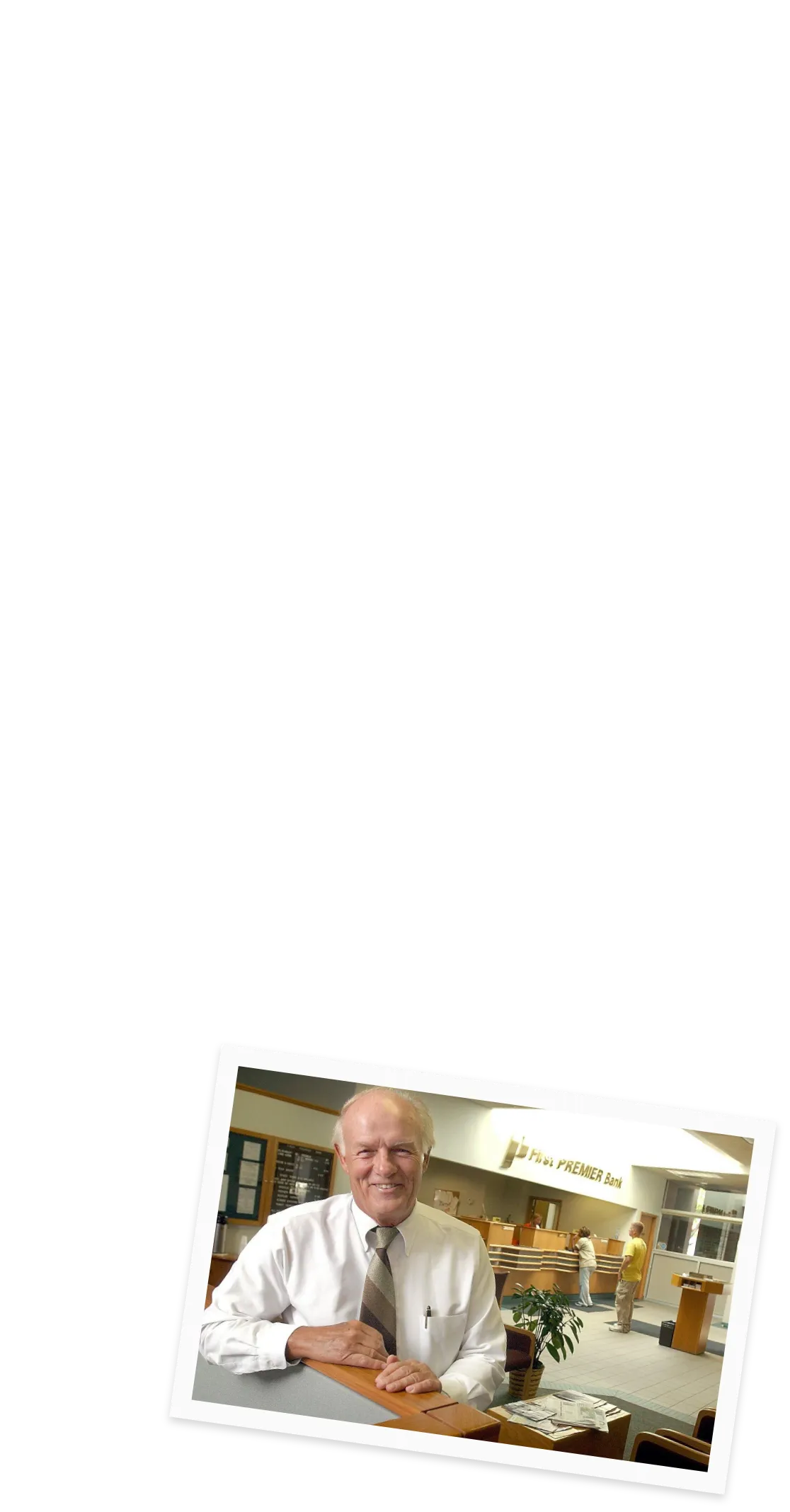 Denny Sanford contributing to First PREMIER Bank and PREMIER Bankcard.