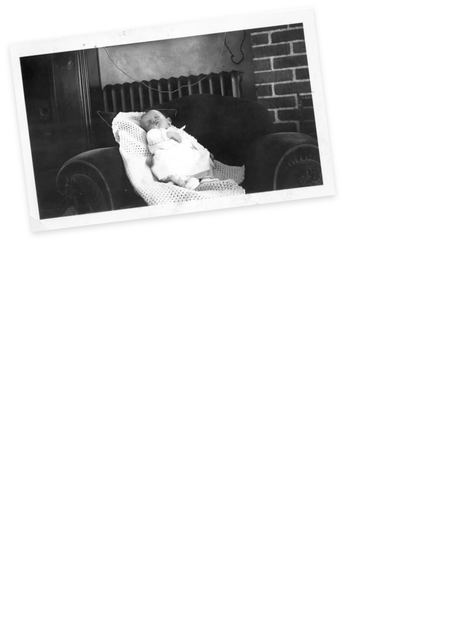 Denny Sanford as a newborn.