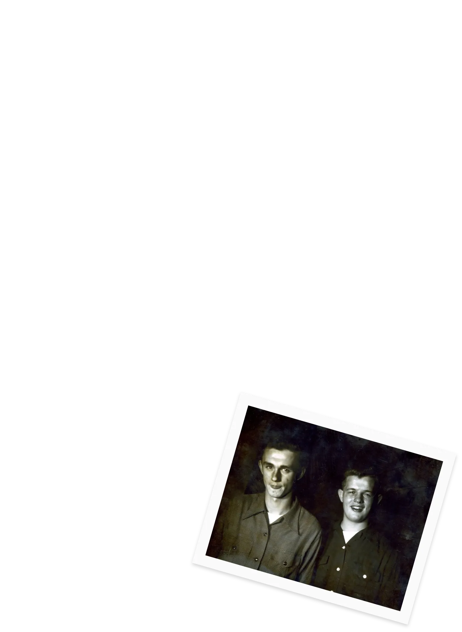 Teenage Denny Sanford with his brother.