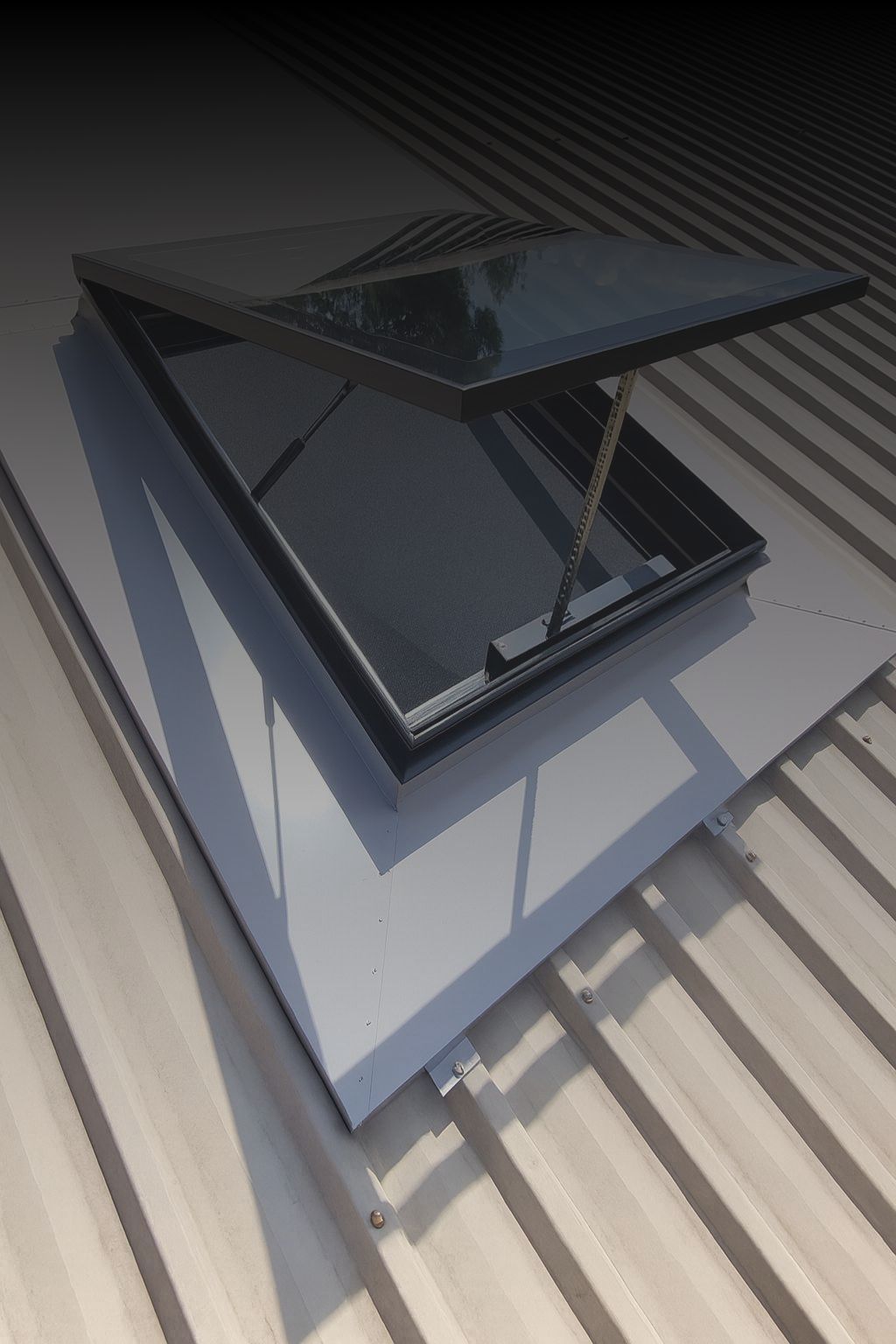 Skylight and roof vent installation on metal roof – natural light and ventilation upgrade Sydney.