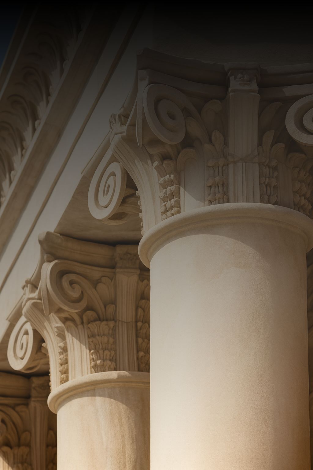Heritage restoration of decorative features in Sydney – detailed stone carvings and ornamental columns carefully conserved