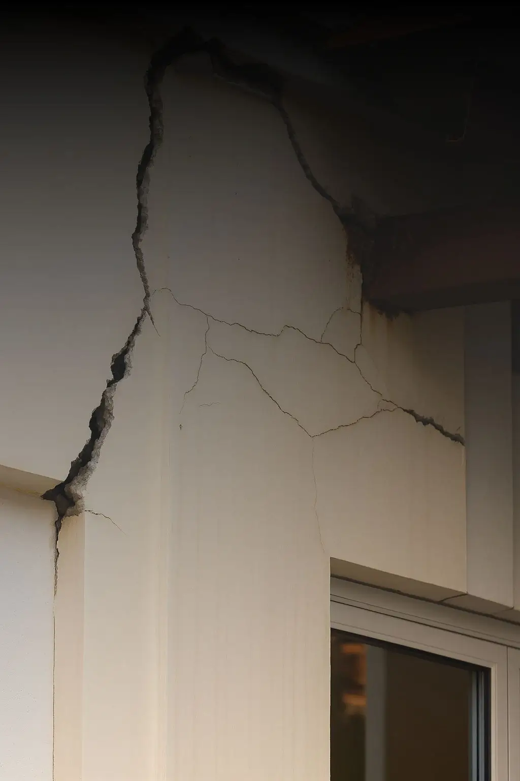 Structural defect rectification in Sydney – repairing major cracks in concrete and rendered building walls.