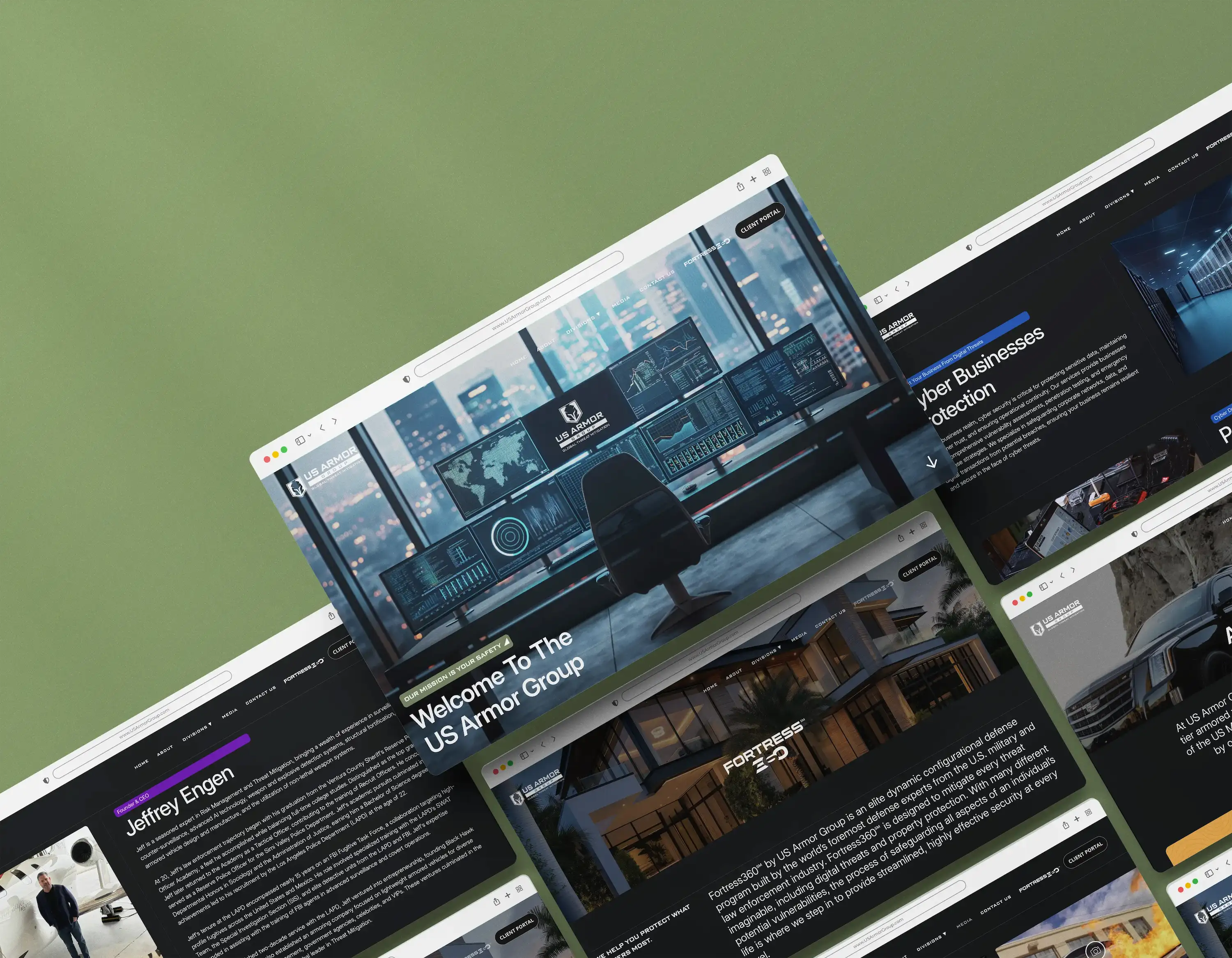 US Armor Group website thumbnail
