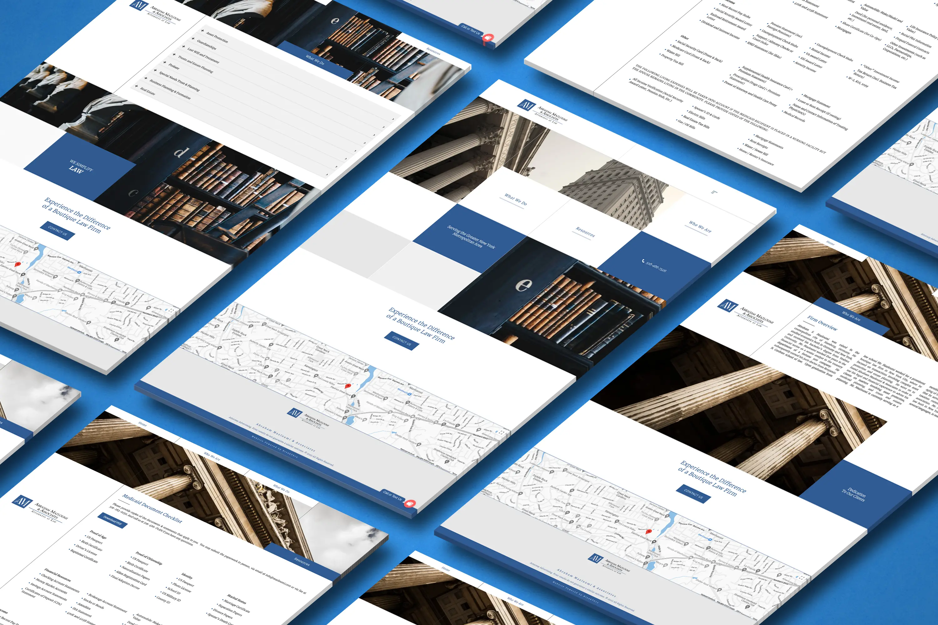 Mazloumi Law website thumbnail