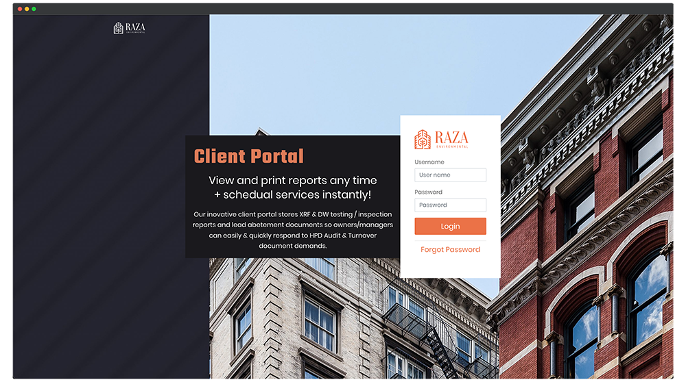 Raza Environmental website screenshot 4