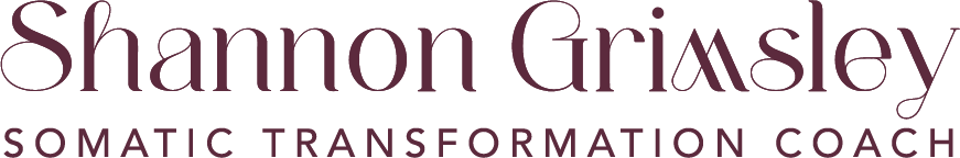 Logo for Shannon Grimsley Somatic Transformation Coach