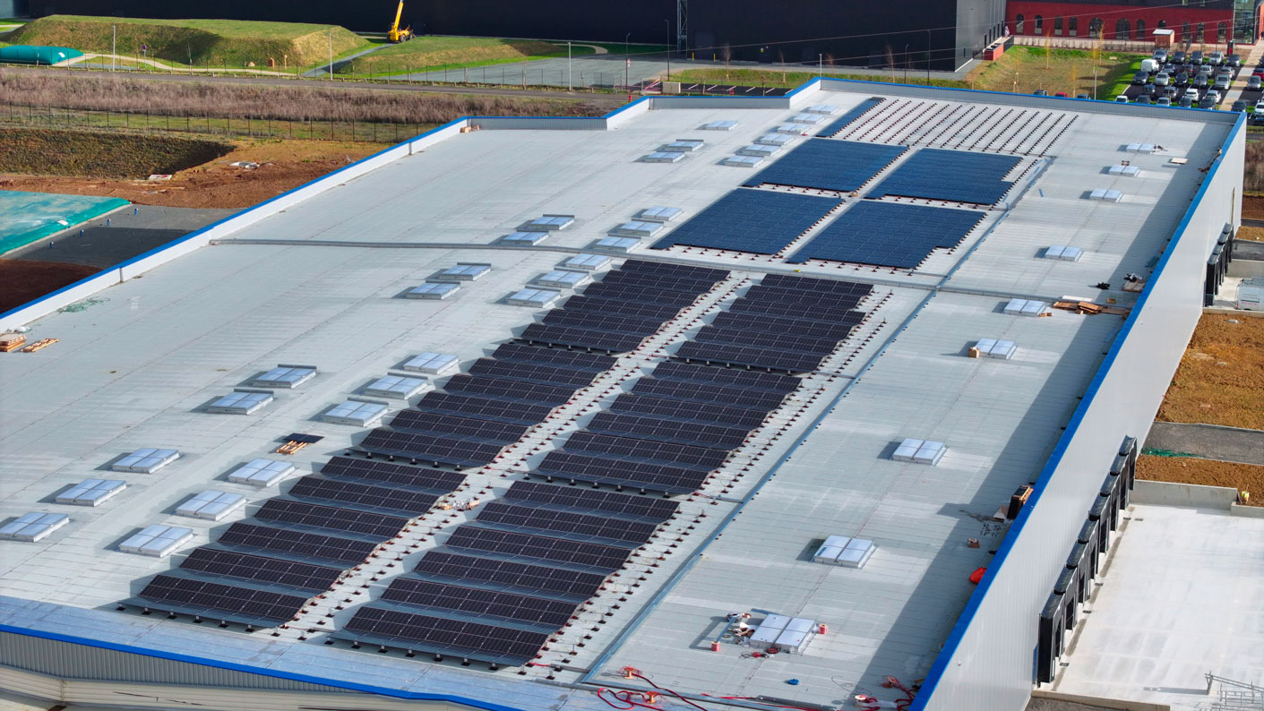 Installation photovoltaïque de 500kWc réalisée par Soli à Dreux