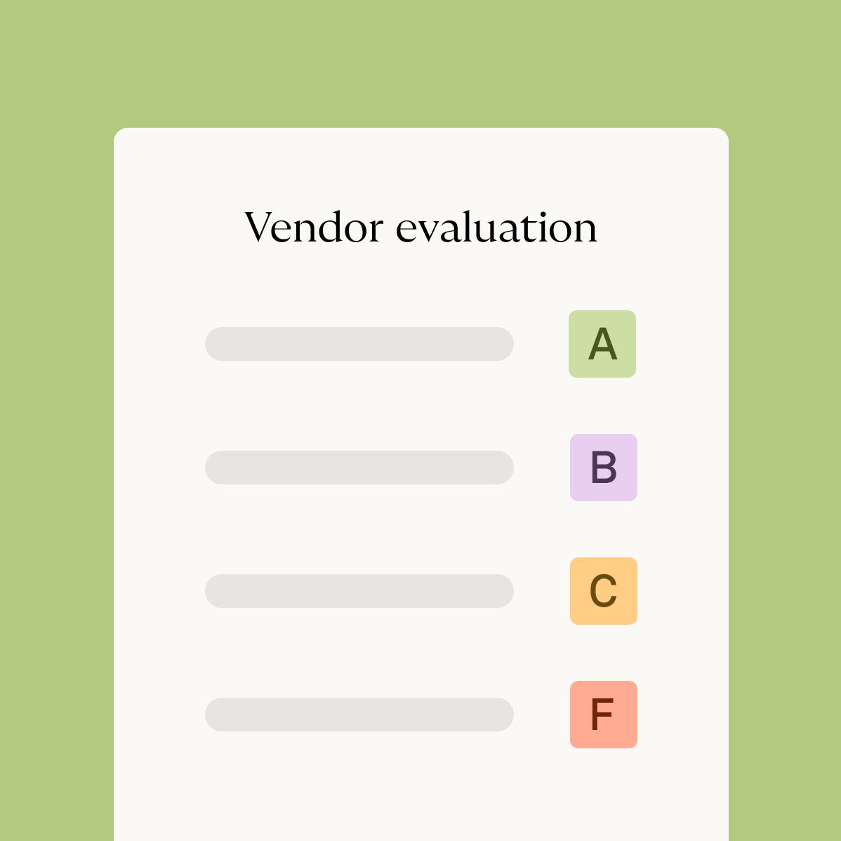 Download our vendor evaluation worksheet