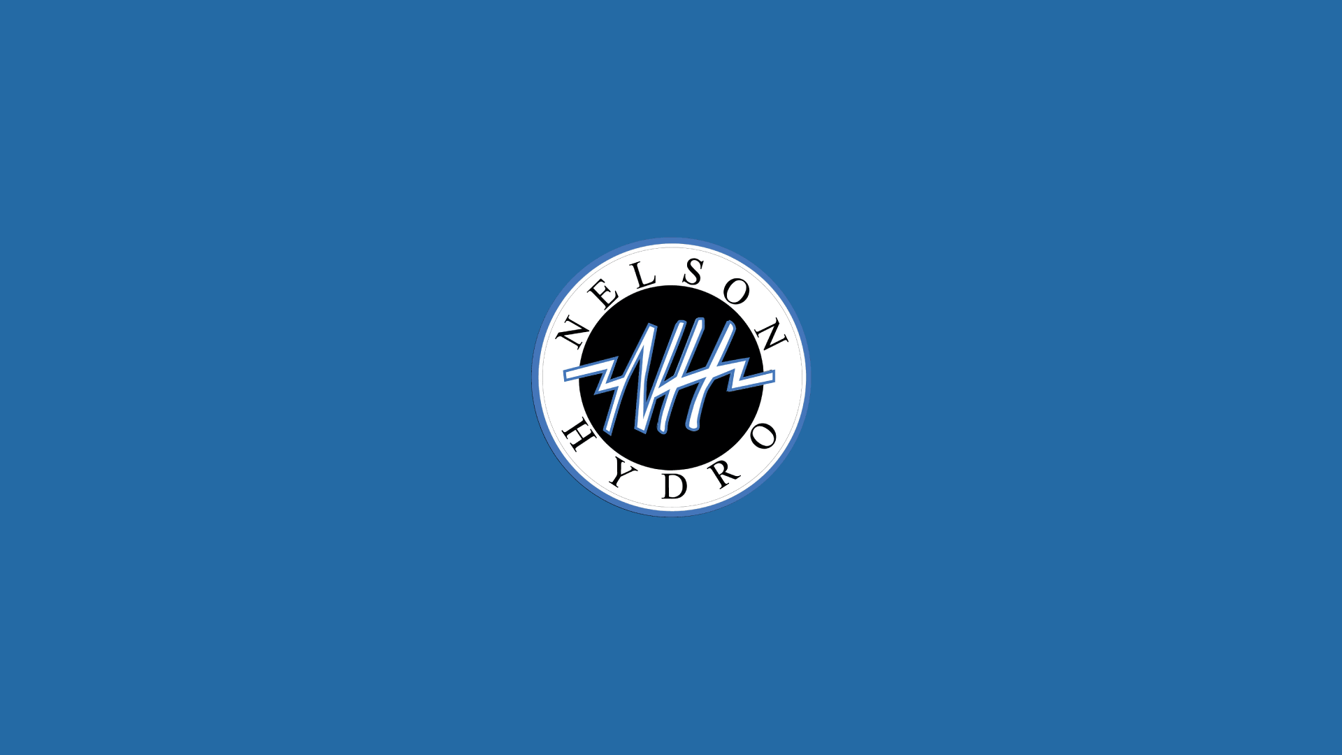 The refreshed Nelson Hydro logo, animated