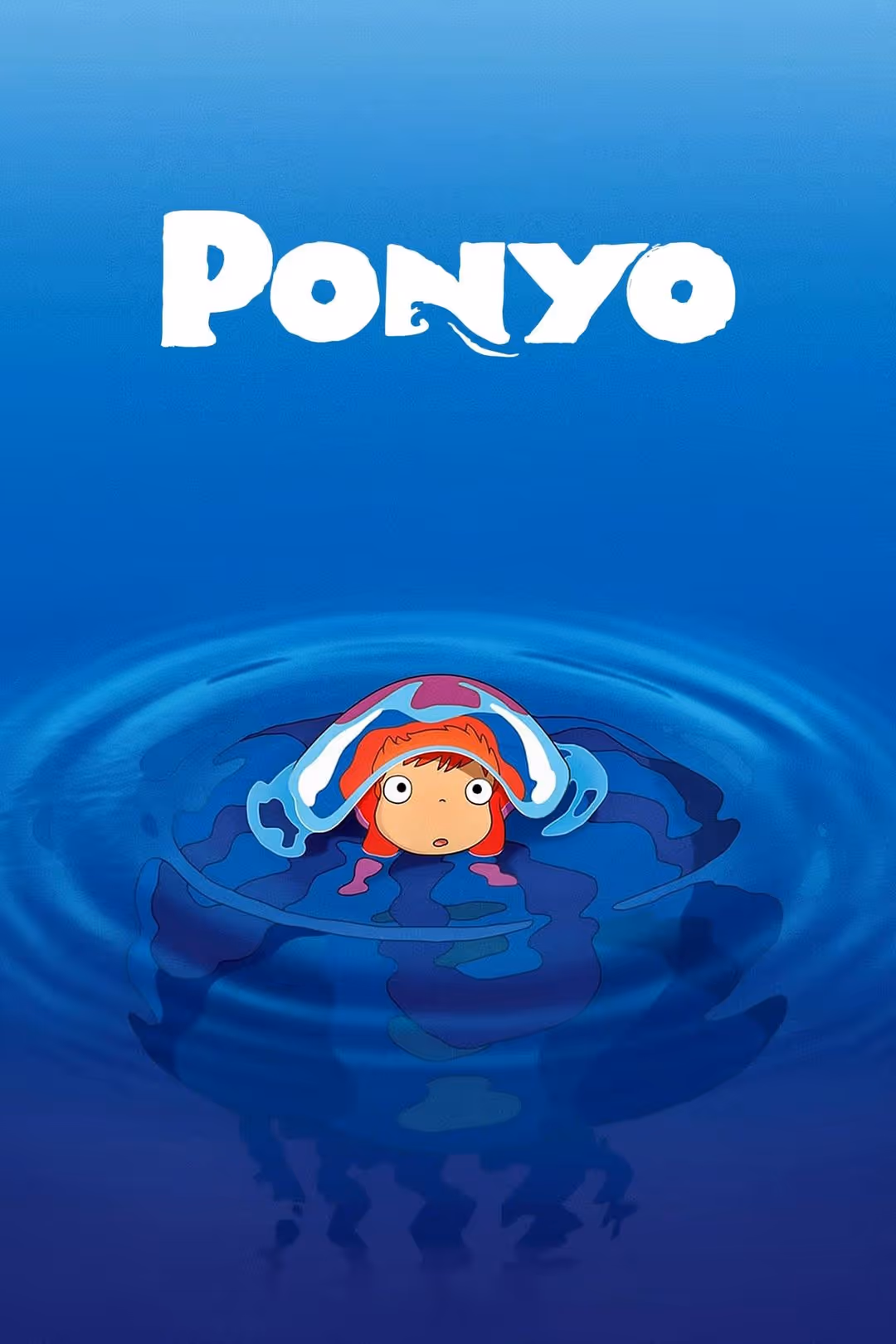 Ponyo på klippan vid havet