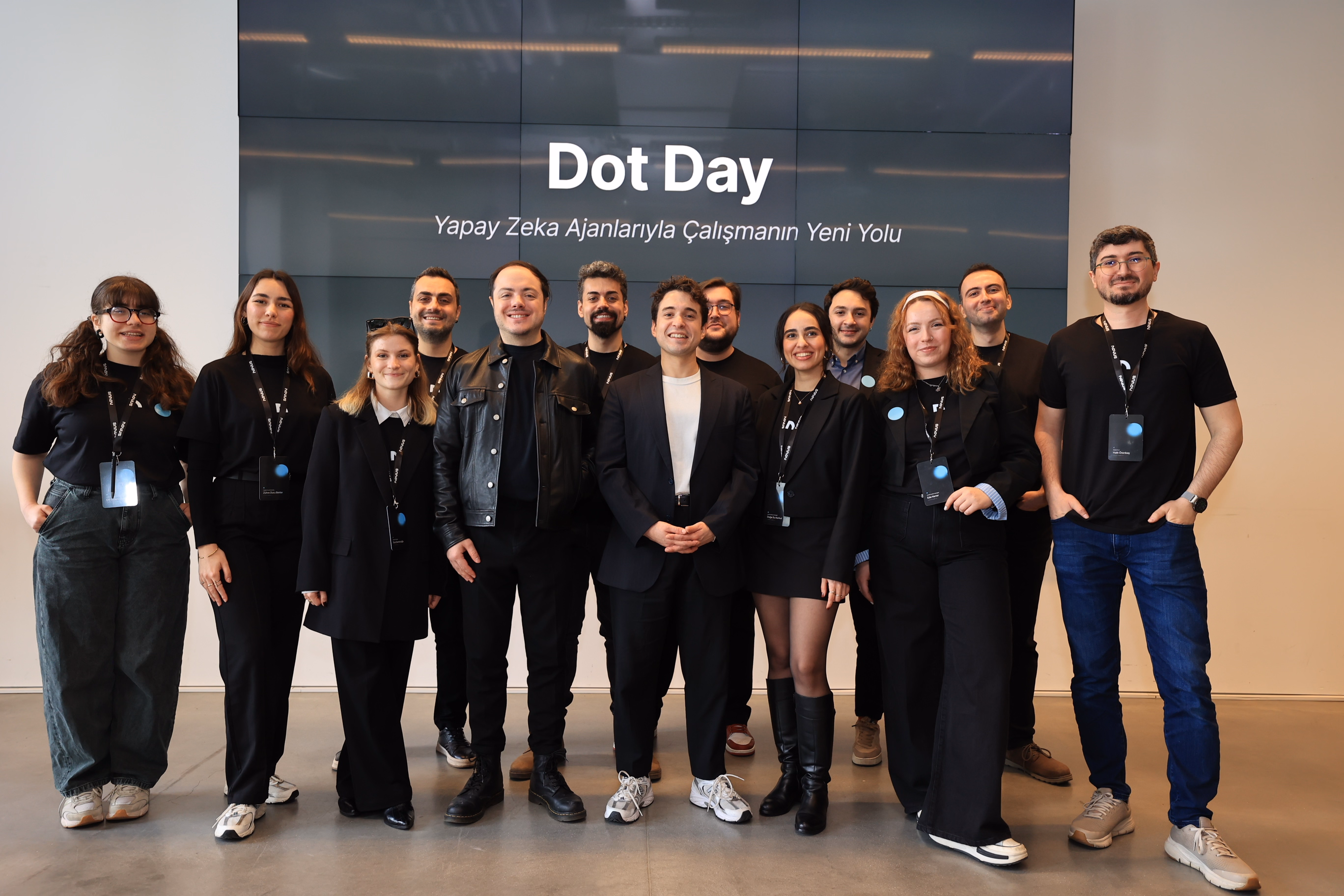 The Novus team. Rıza Egehan Asad, Vorga Can, Bedirhan Çaldır, Doğa Su Korkut, Halit Örenbaş, Ece Demircioğlu, Elif Özlem Özaykan, Zühre Duru Bekler, Sabri Kaan Kayaş, Hüseyin Umut Dokuzelma, Ahmet Sercan Ergün, Eda Narter