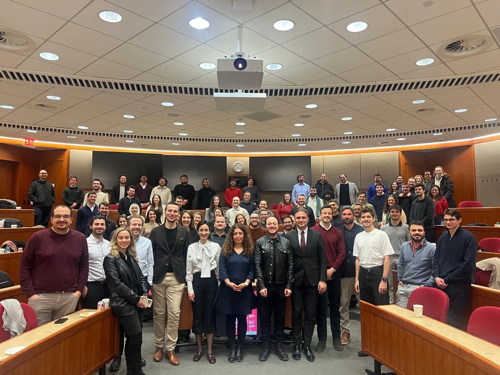 Our CEO Rıza Egehan Asad with all participants at the Harvard AI Forum.