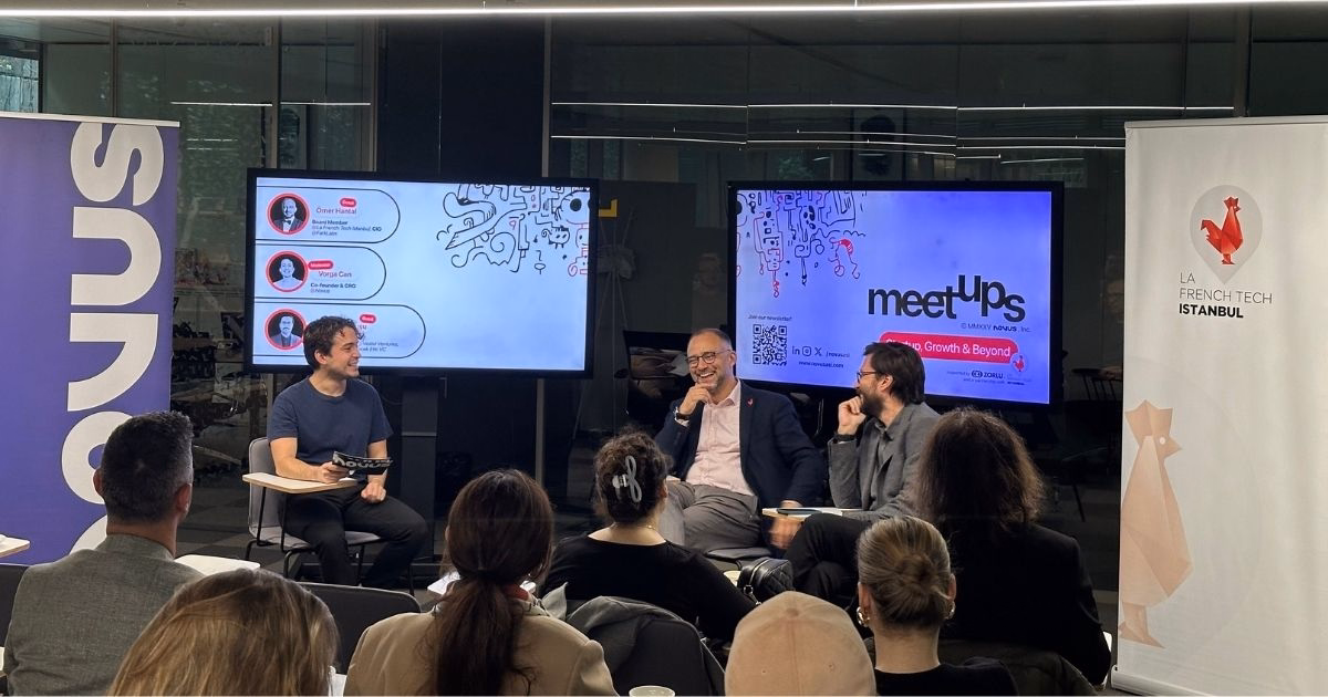 Ömer Hantal, La French Tech Istanbul Board Member & Fark Labs CIO İlker Temuzkuşu, Entrepreneurship and Innovation Manager at Vestel Ventures & Board Member at Gelecek Etki VC