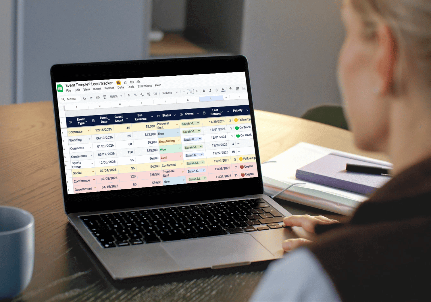 Best Free Lead Tracker Template on Google Sheet for Hotels & Venues