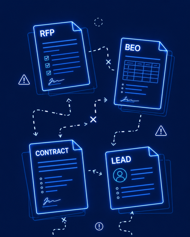 Scattered, disconnected contracts and outdated systems across many hotels
