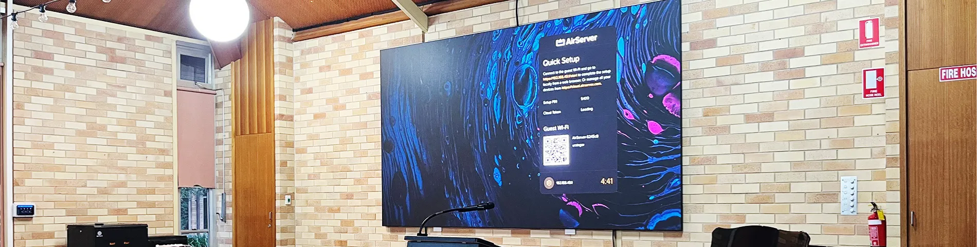 The Big Picture Group Dining Hall audio visual system upgrade at Duchesne College