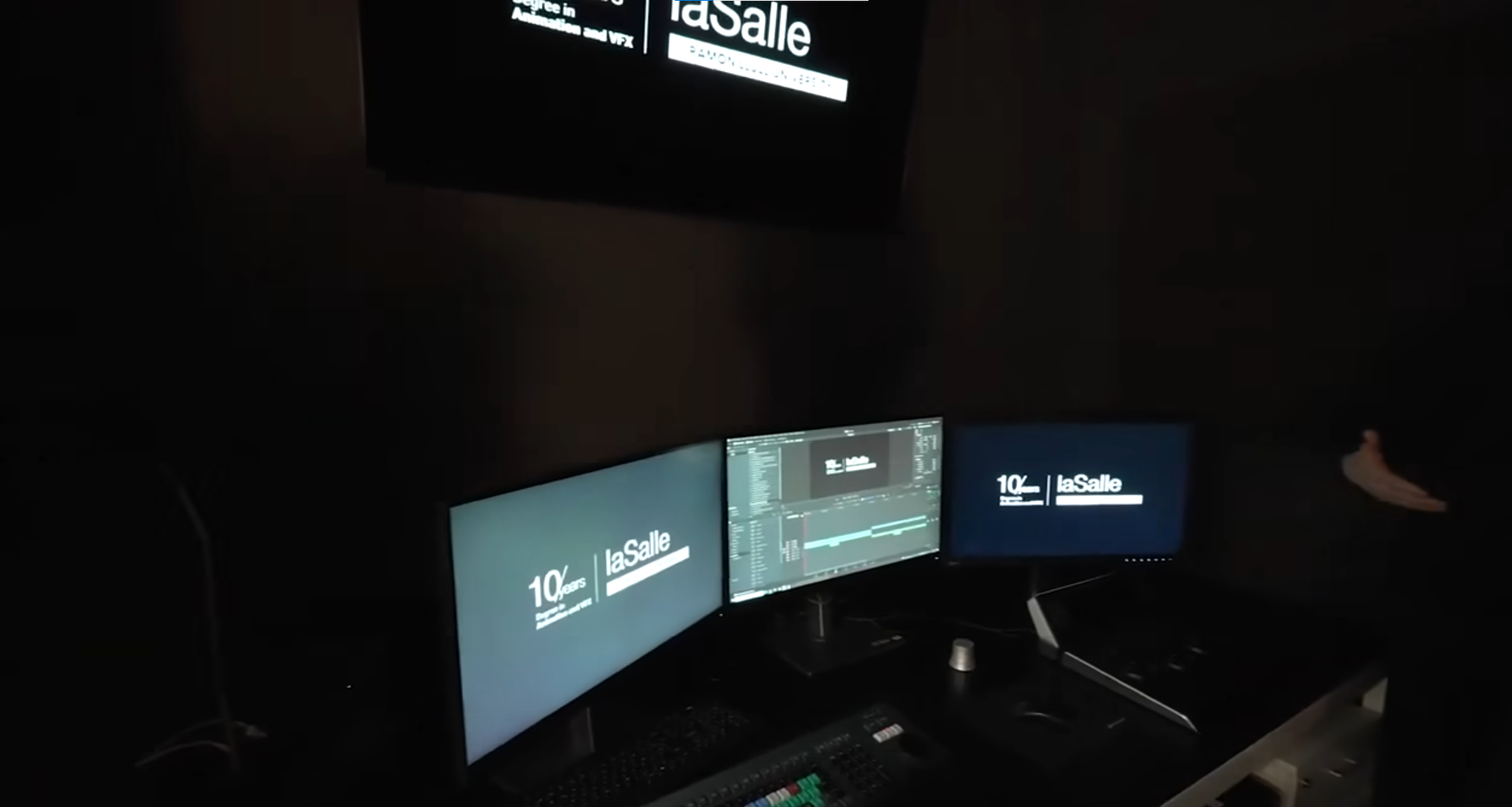 La Salle University post-production suite, Barcelona