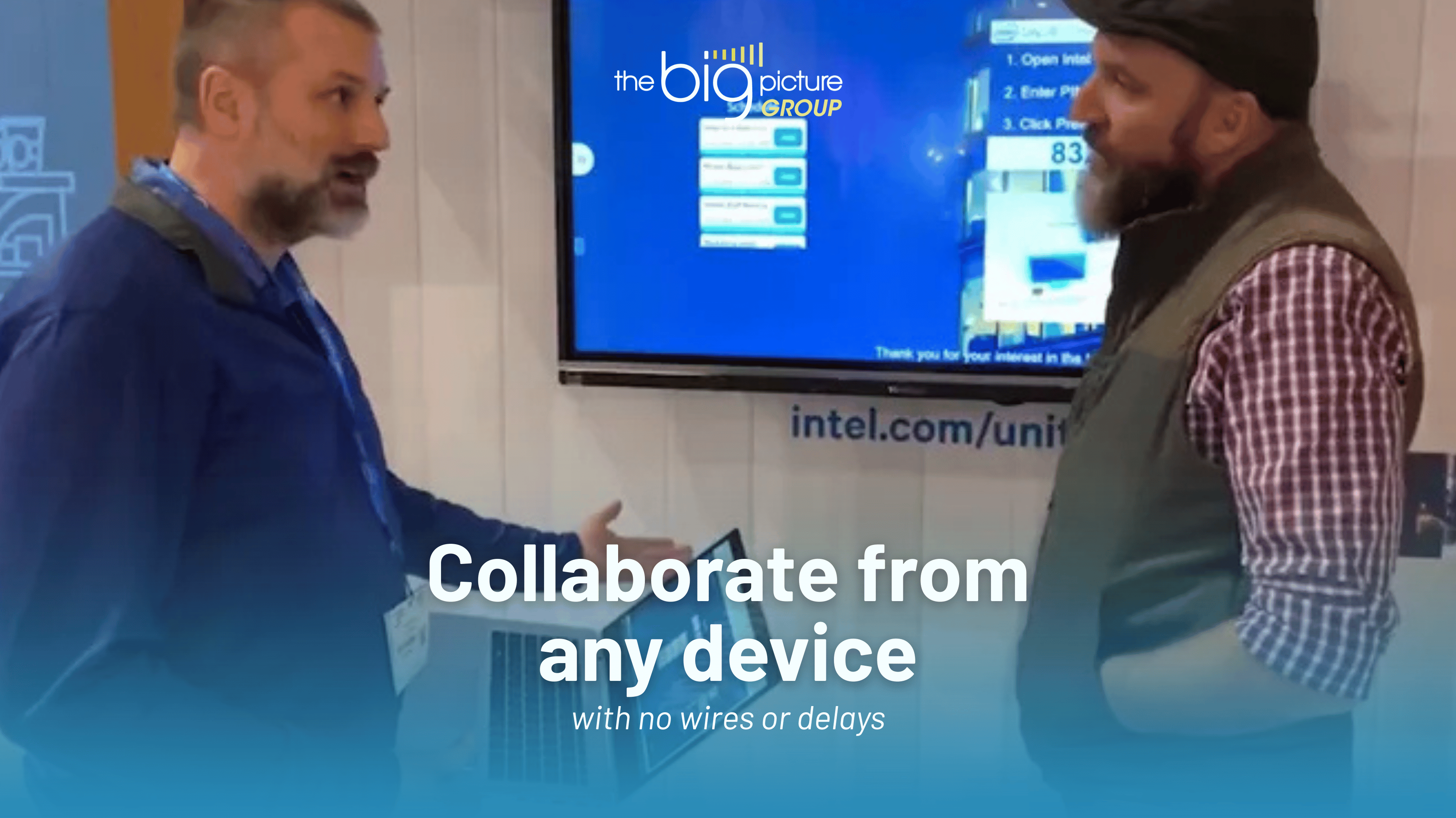 Collaborate from any device with no wires or delays